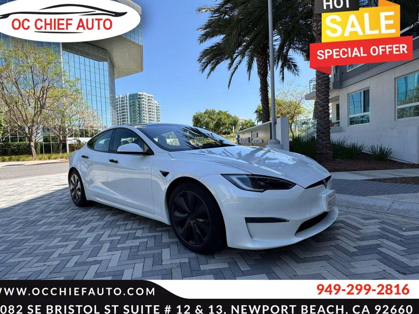 TESLA MODEL S 2022 5YJSA1E57NF476576 image